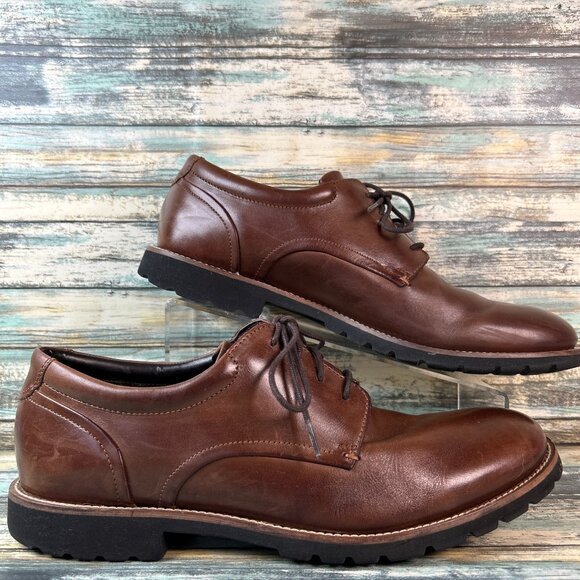 ROCKPORT trutec Brown Leather‎ Oxfords Size 9.5 ROCKPORT truTECH Men main image 3